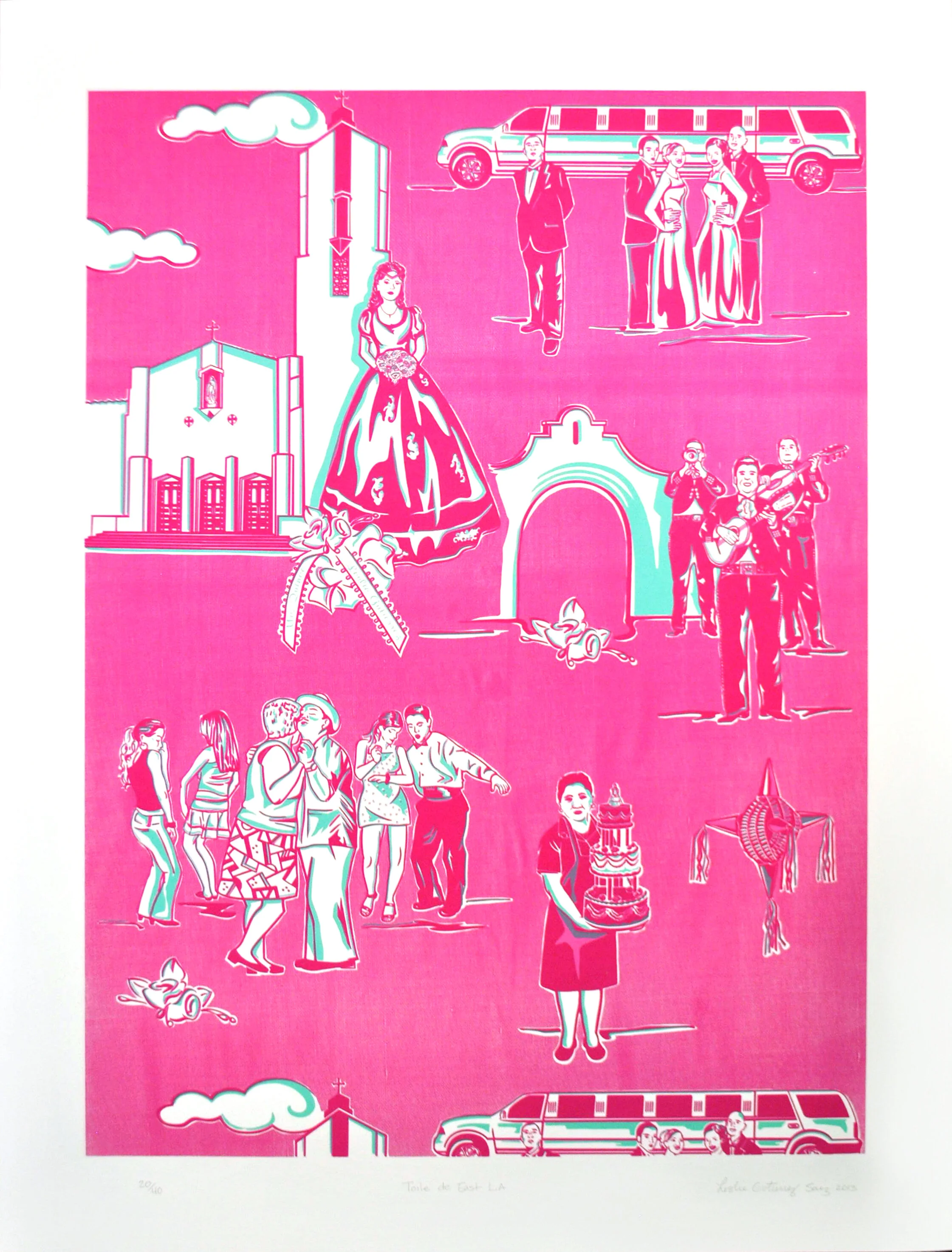 Leslie Gutierrez Saiz, Toile de East L.A., 2012 — Self Help
